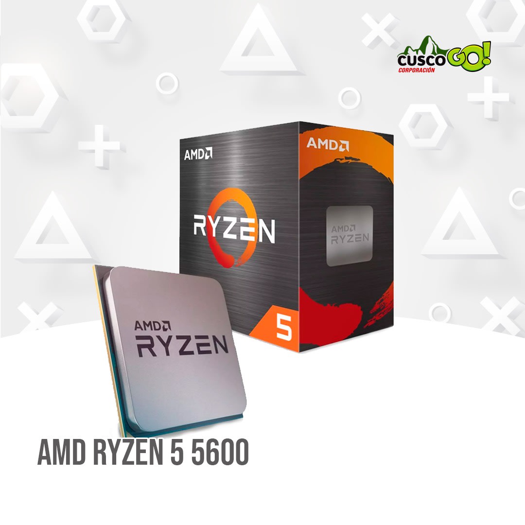 Procesador AMD Ryzen 5 5600, 3.50 / 4.40 GHz, 32MB L3 Cache, 6-Núcleos, AM4, 7nm, 65W. 1