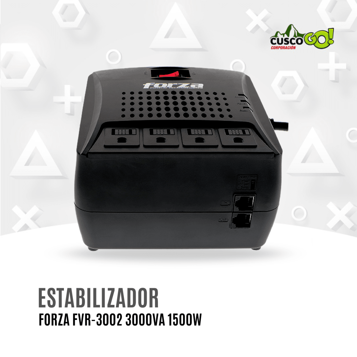 Regulador de Voltaje Forza FVR-3002 3000VA 1500W 4 Tomas 0