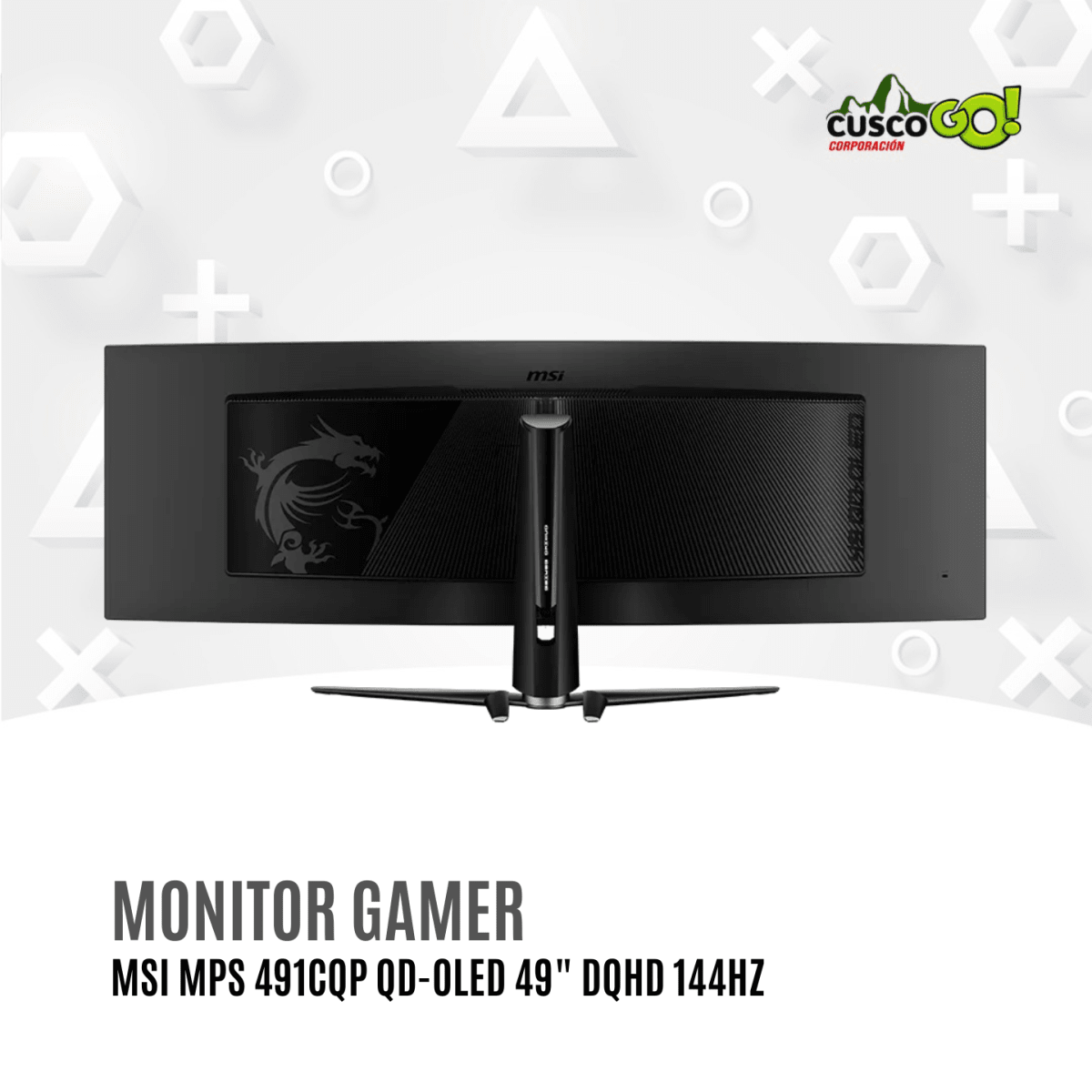 Monitor Gamer MSI MPG 491CQP QD-OLED 49 Pulgadas DQHD 144Hz2