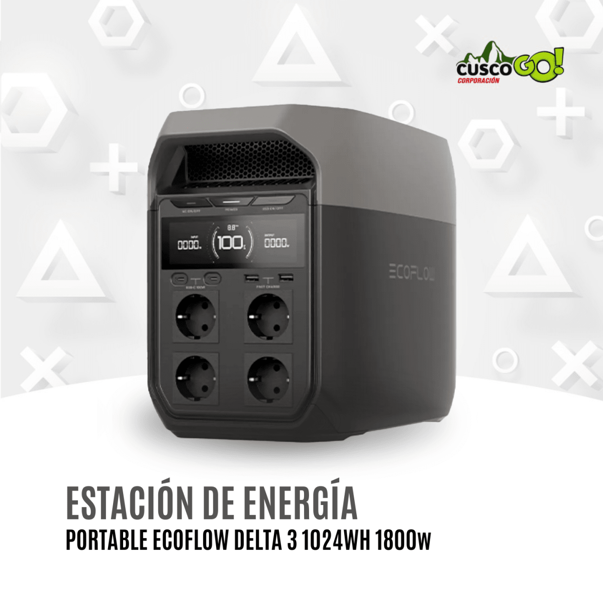 Estación de Energía Portátil EcoFlow Delta 3 1024Wh 1800W 0