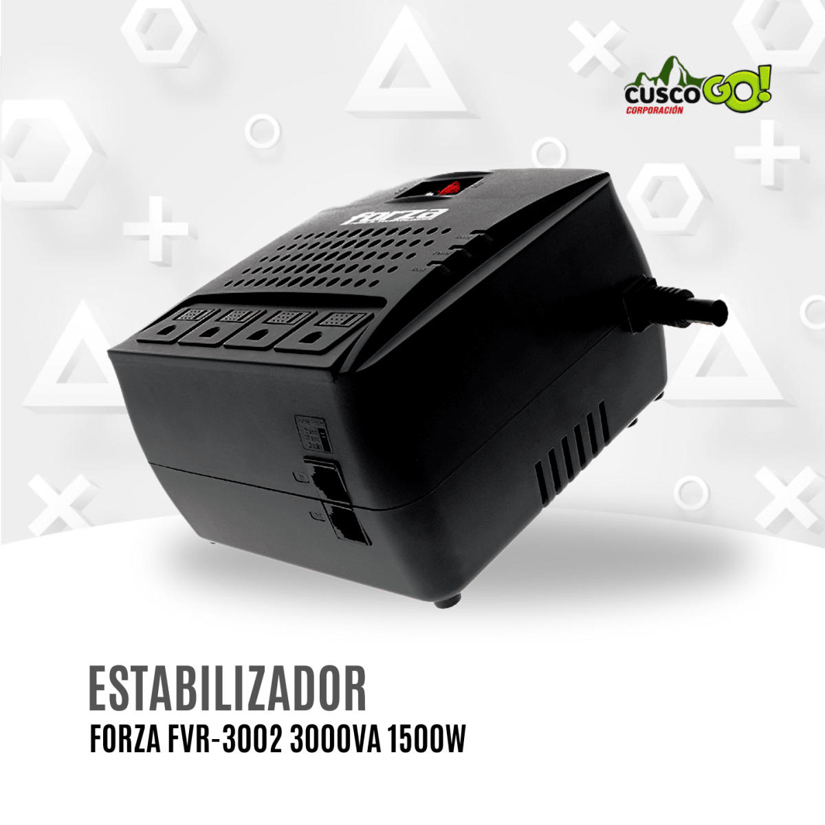 Regulador de Voltaje Forza FVR-3002 3000VA 1500W 4 Tomas3