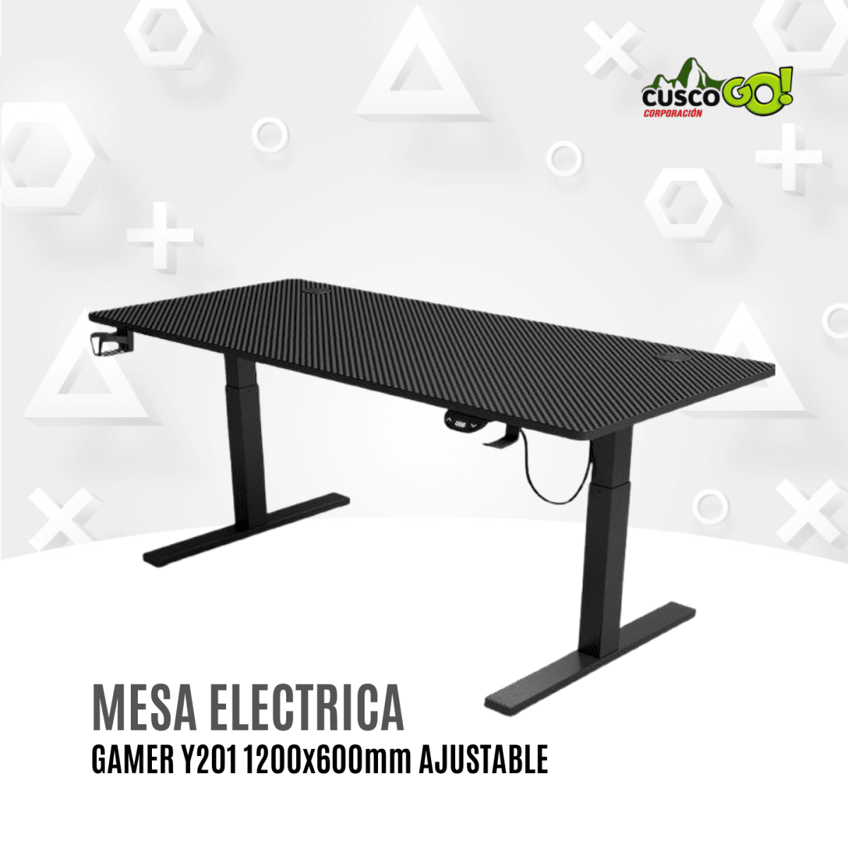 Escritorio Electrico Gamer Elevable Y201 1200x600mm 0