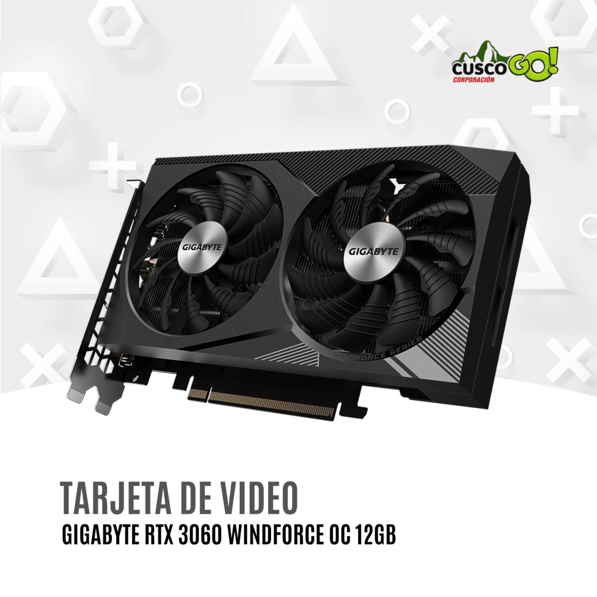 Tarjeta de Video Gigabyte RTX 3060 Windforce OC 12GB3
