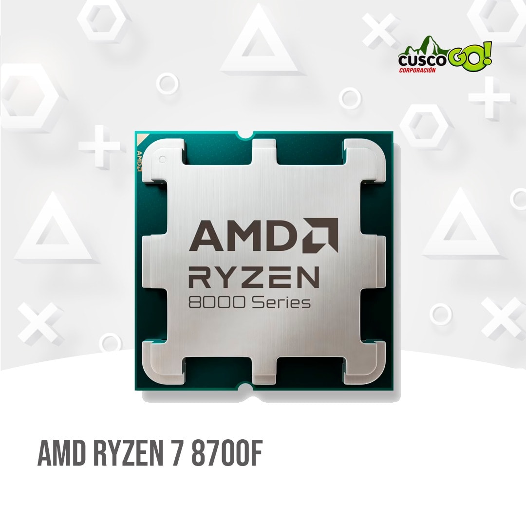 PROCESADOR AMD RYZEN 7 8700F 4.10 / 5.00 GHZ, 16MB L3 CACHE, 8-CORES, 4NM, TDP: 65W1