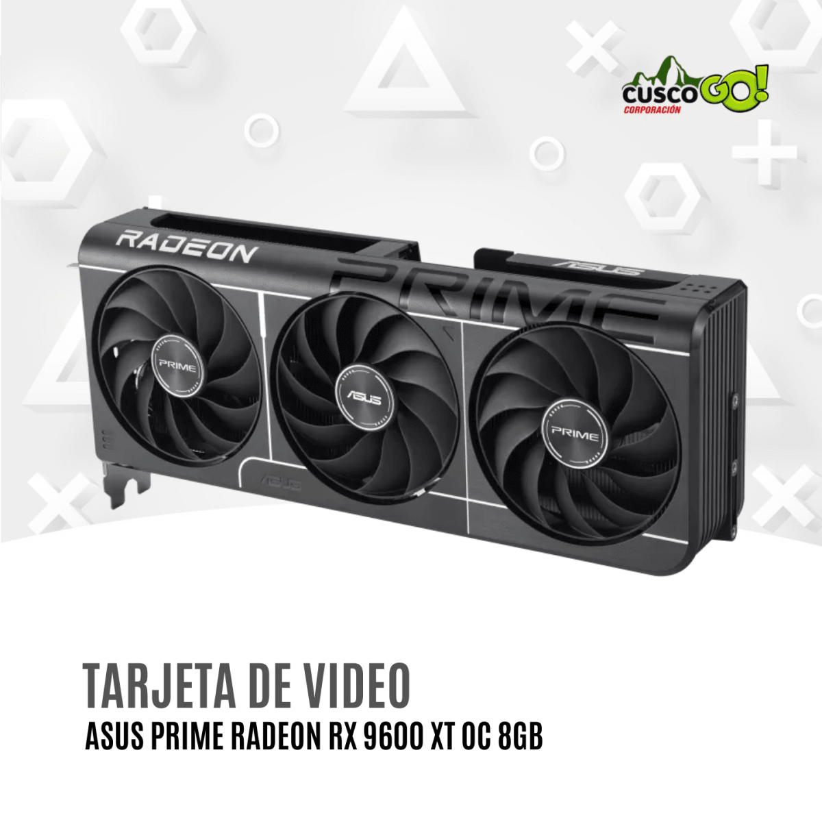 Tarjeta de Video ASUS Prime Radeon RX9060XT OC 8GB GDDR62