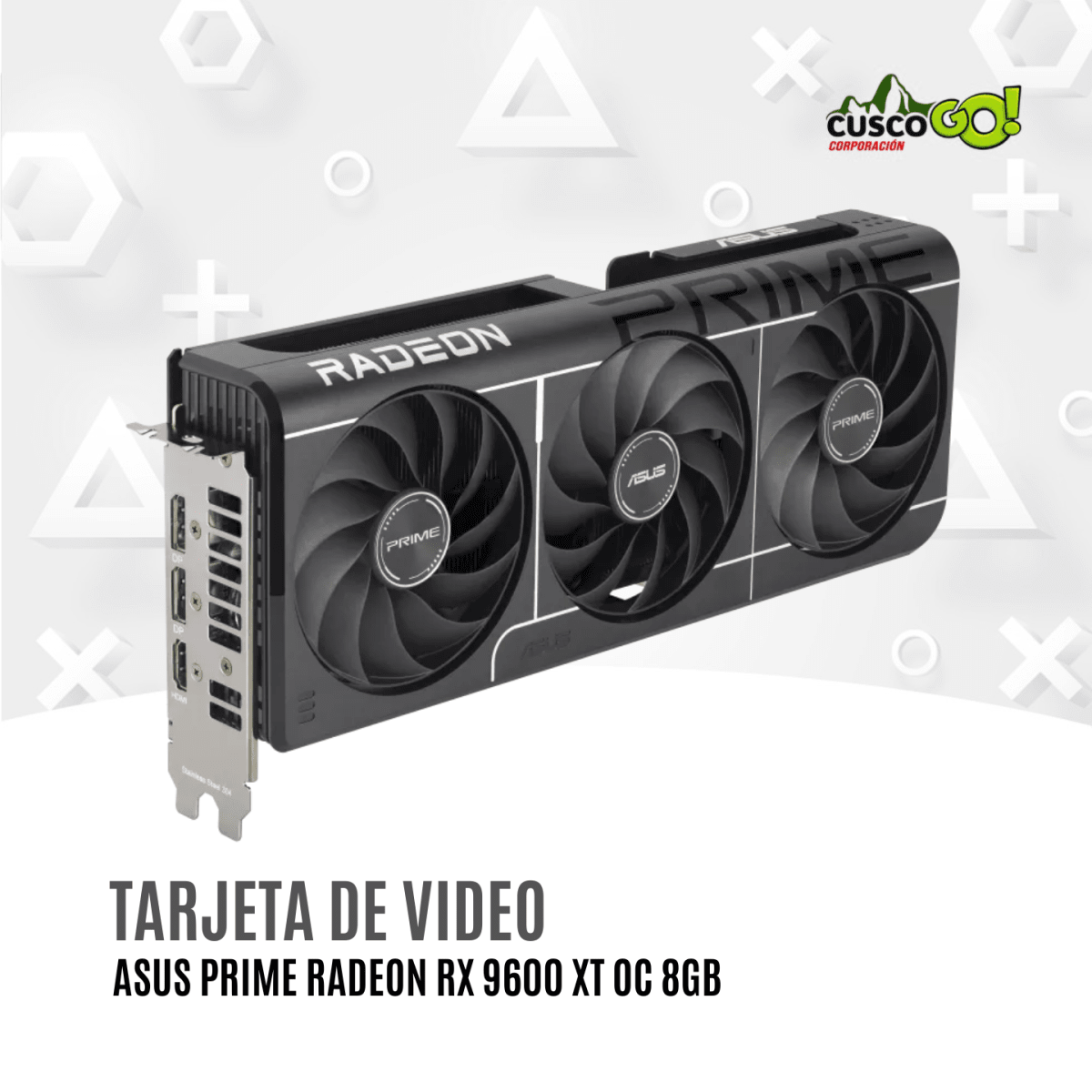 Tarjeta de Video ASUS Prime Radeon RX9060XT OC 8GB GDDR63