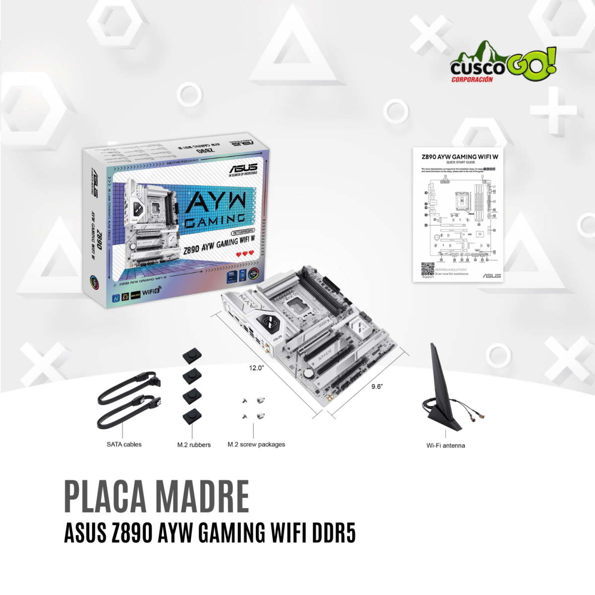 Placa Madre ASUS Z890 AYW Gaming WiFi W DDR5 LGA 18514