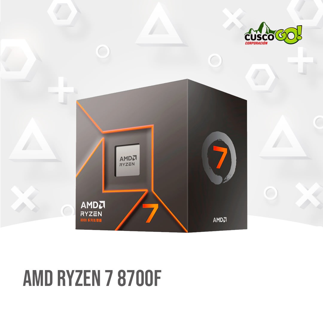 PROCESADOR AMD RYZEN 7 8700F 4.10 / 5.00 GHZ, 16MB L3 CACHE, 8-CORES, 4NM, TDP: 65W 1
