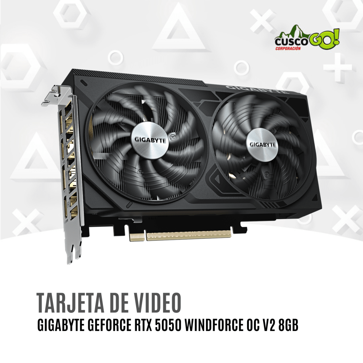 Tarjeta de Video Gigabyte GeForce RTX 5050 Windforce OC V2 8GB GDDR63