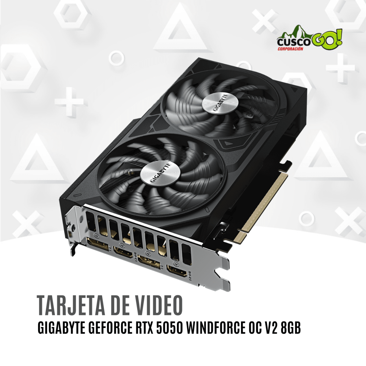 Tarjeta de Video Gigabyte GeForce RTX 5050 Windforce OC V2 8GB GDDR65