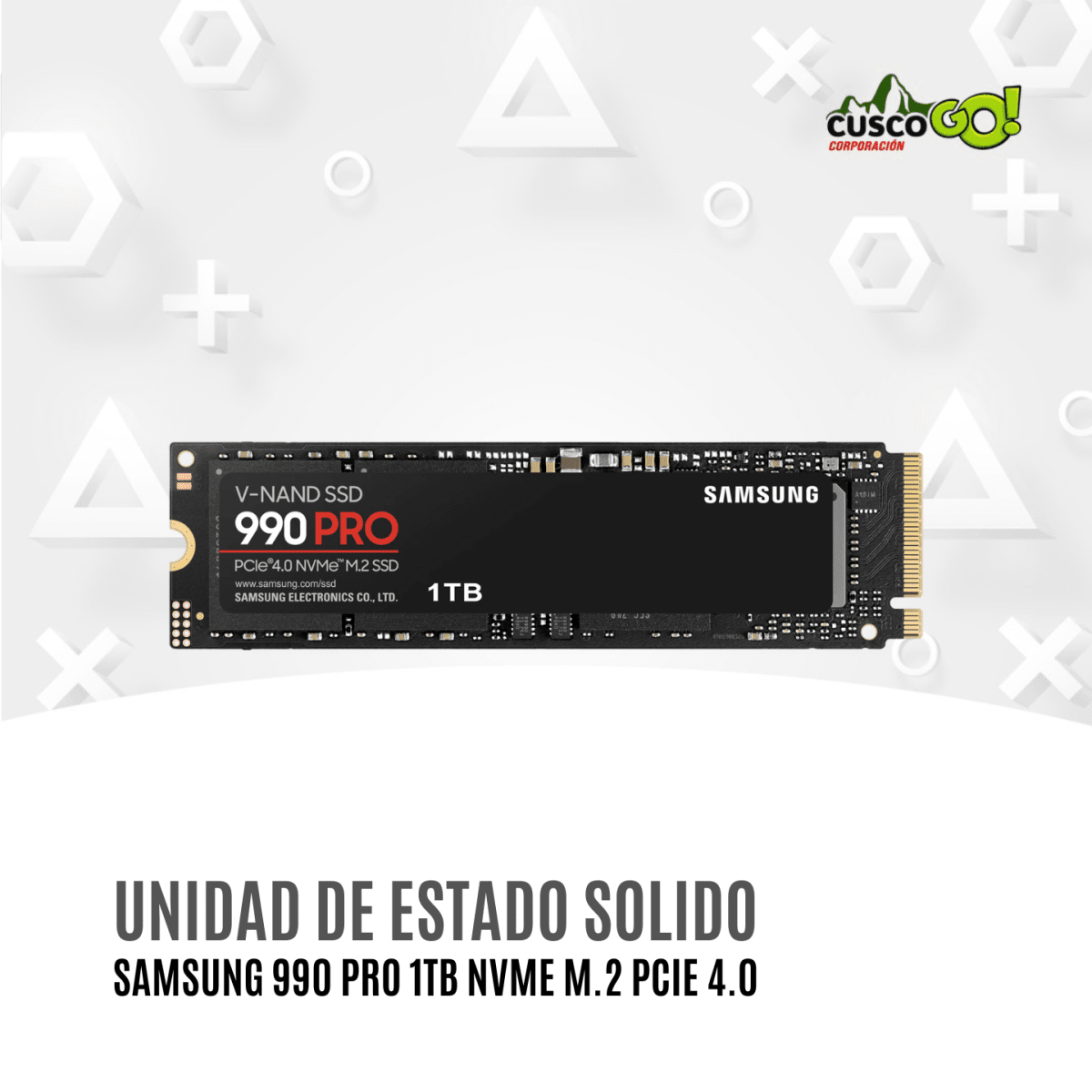SSD Samsung 990 Pro 1TB NVMe M2 PCIe 4 Lectura 7450MBs 0