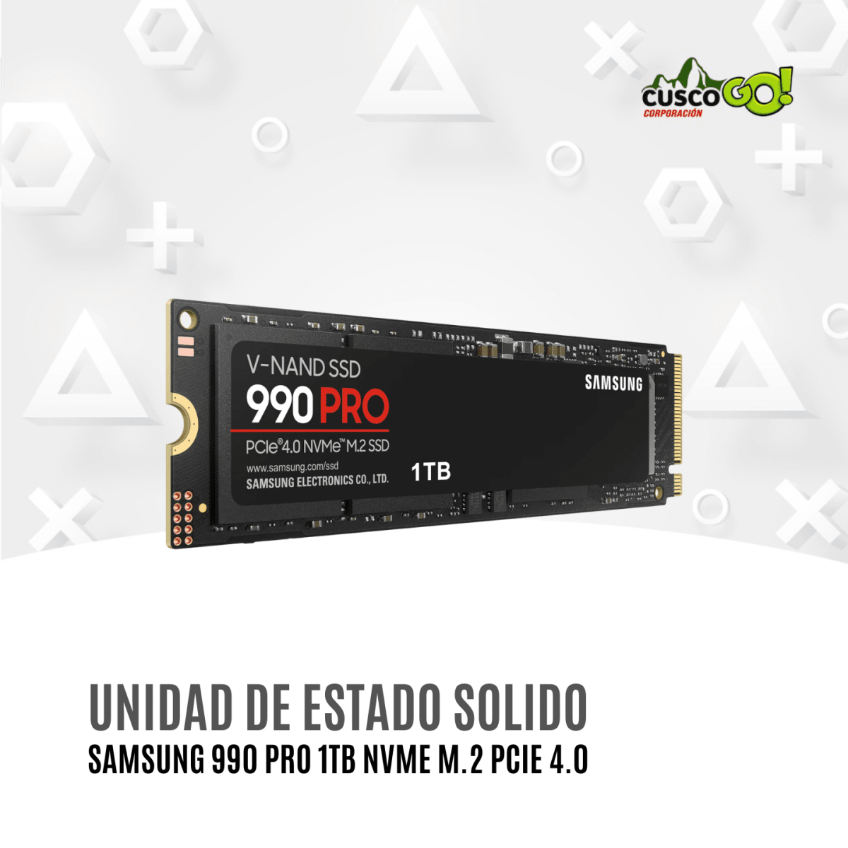SSD Samsung 990 Pro 1TB NVMe M2 PCIe 4 Lectura 7450MBs3