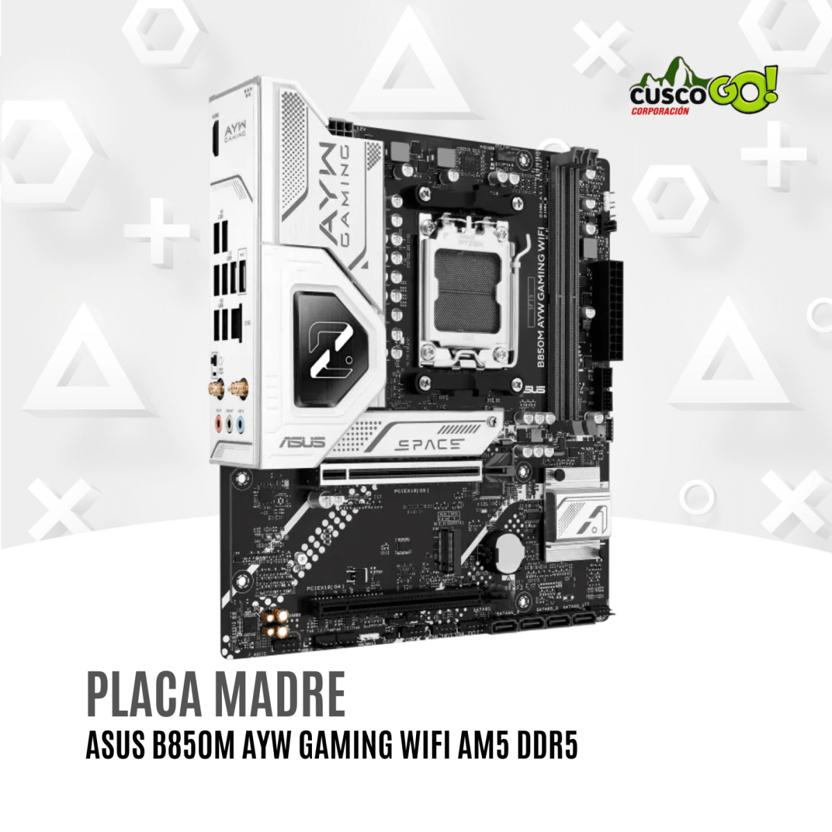 Placa Madre ASUS B850M AYW Gaming WiFi 6 AM5 DDR53