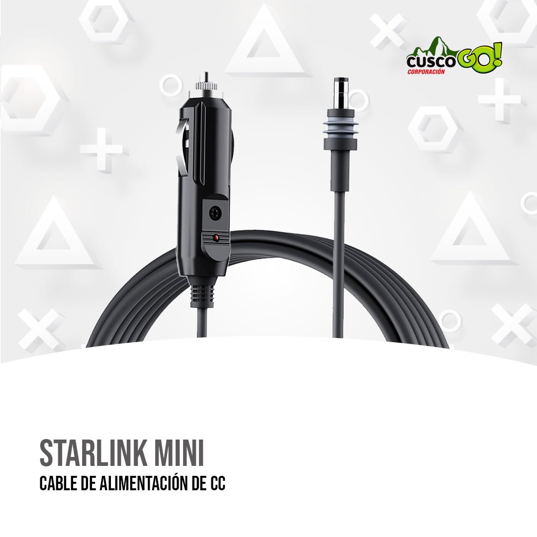 CABLE ADAPTADOR DE 12V PARA STARLINK MINI ADECUADO PARA AUTOS 0