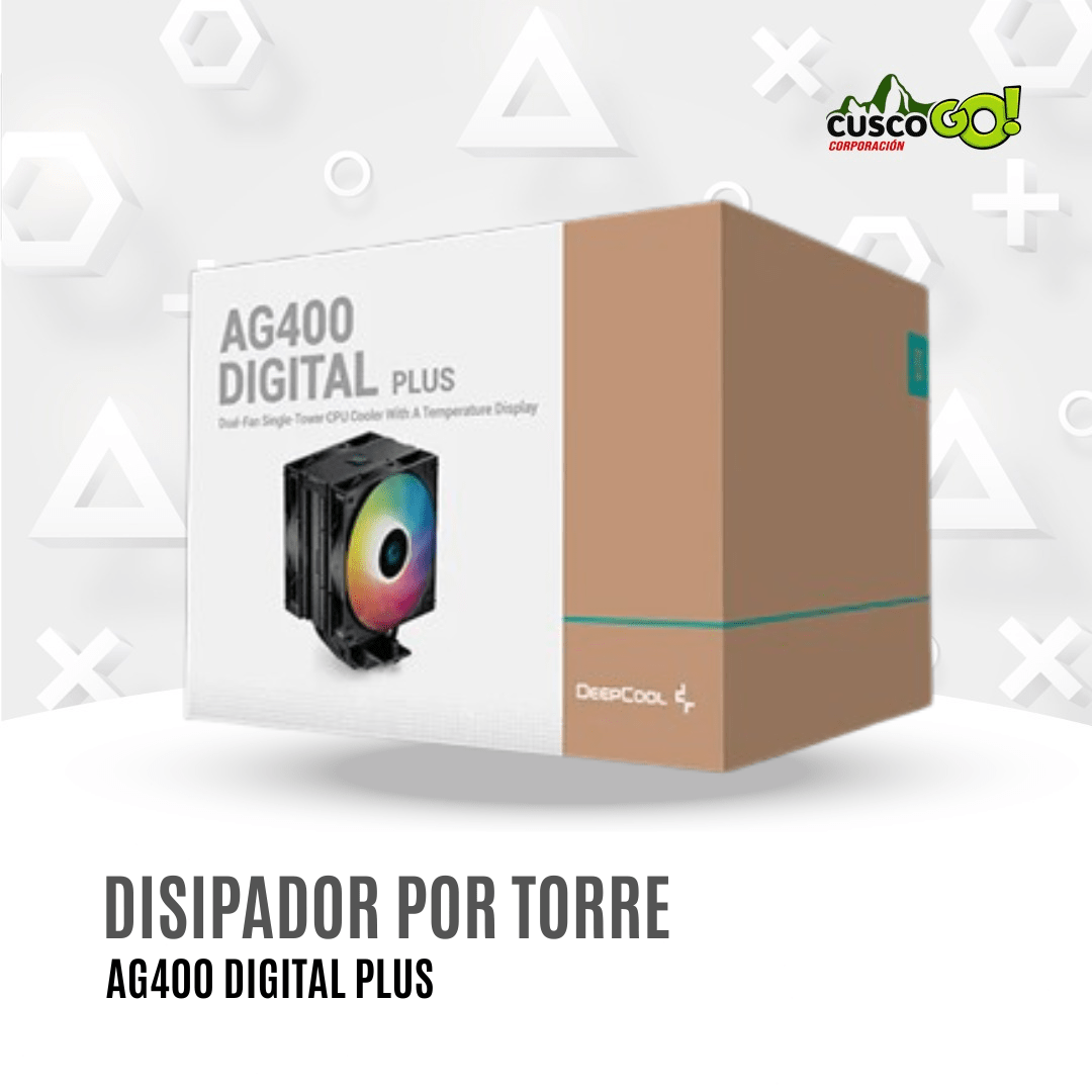 DISIPADOR POR TORRE DEEPCOOL AG400 DIGITAL PLUS5
