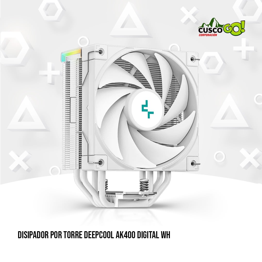 DISIPADOR POR TORRE DEEPCOOL AK400 DIGITAL WH 0