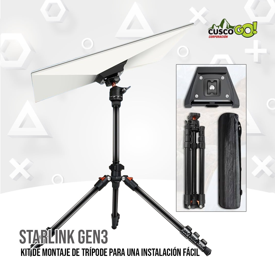 KIT DE MONTAJE DE TRIPODE  STARLINK GEN 3, NEGRO 0