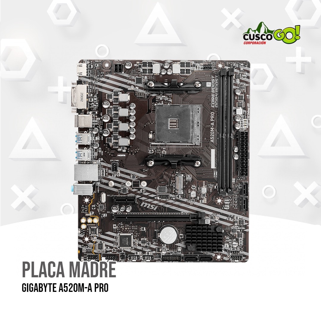 PLACA MADRE MSI A520M-A PRO DDR4 AM4 0