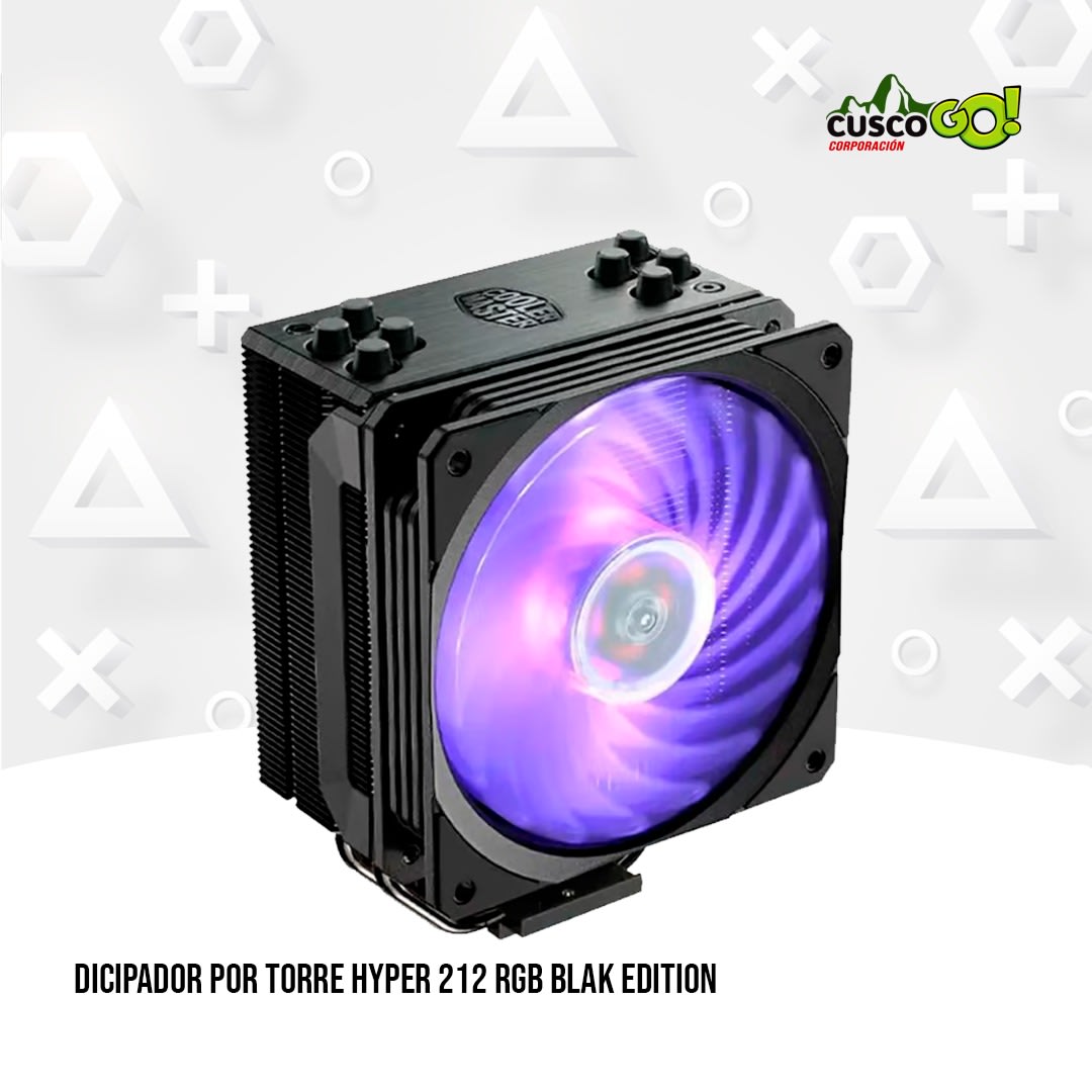 DISIPADOR POR TORRE HYPER 212 RGB  BLACK EDITION 0