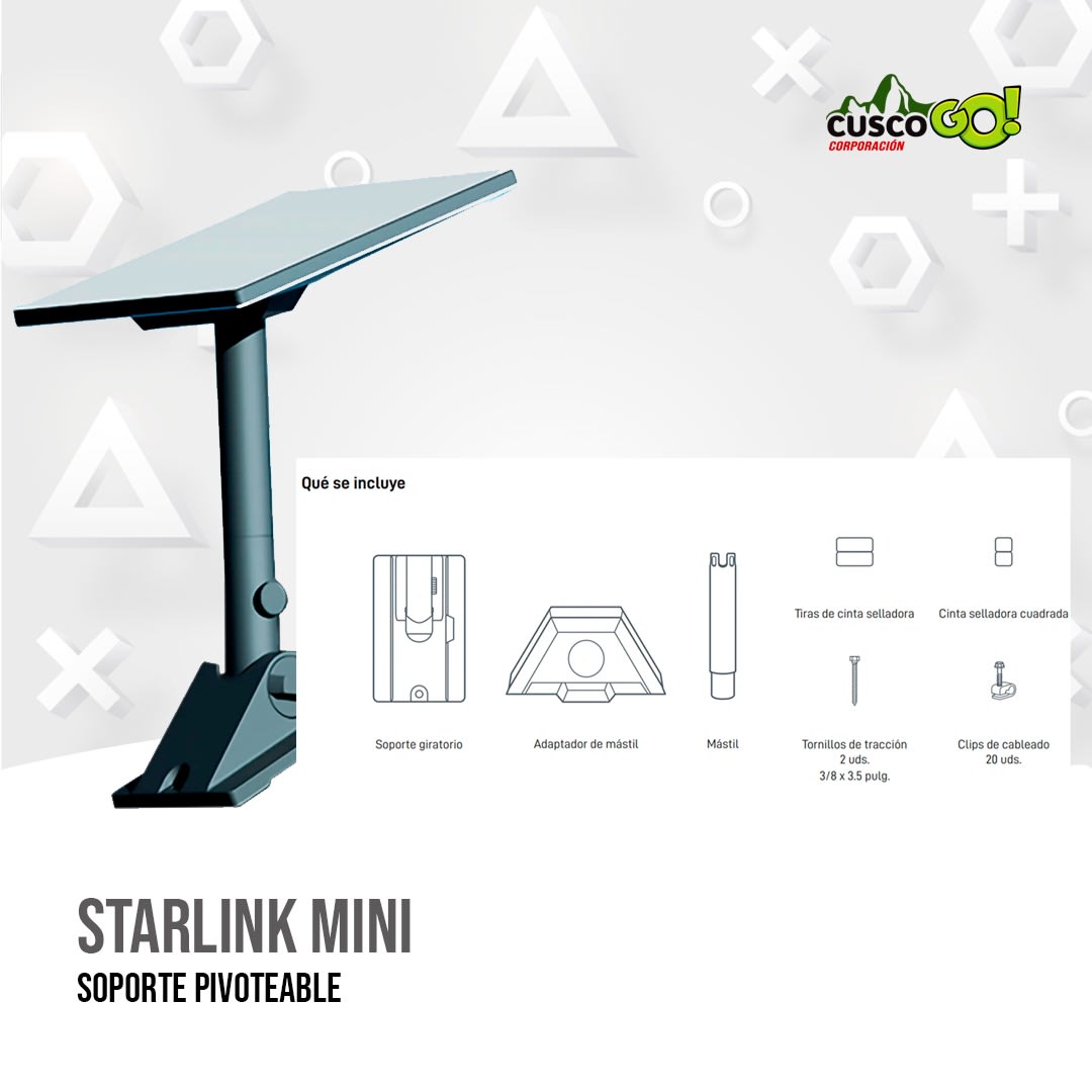 Soporte Starlink Mini Pivot Mount para Techo Compacto y Ajustable4