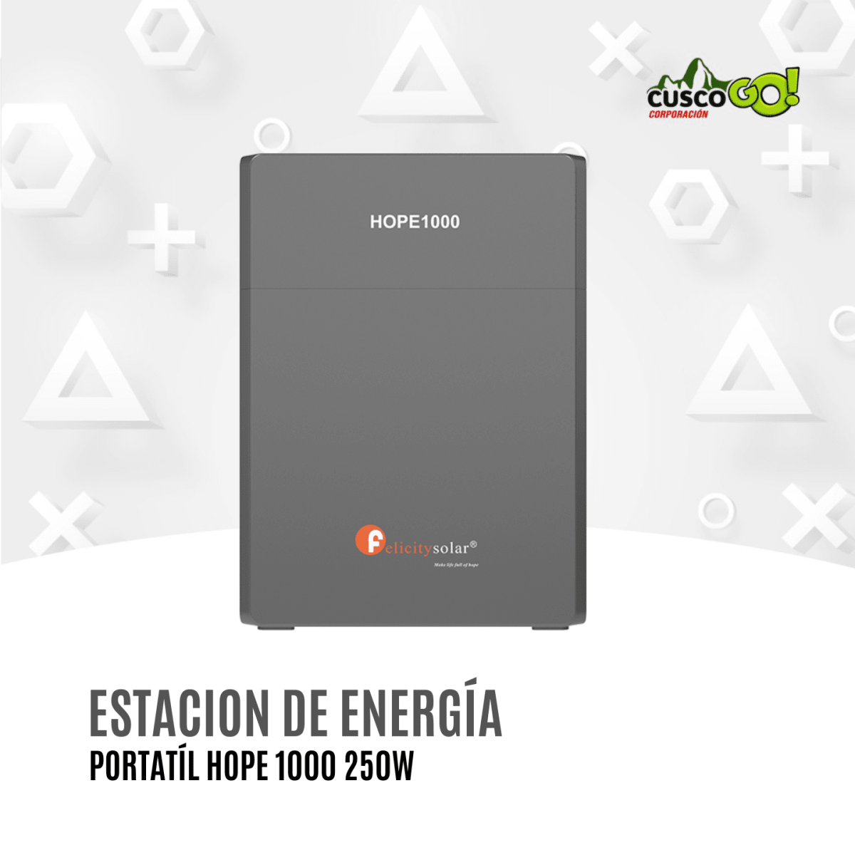 Estación de Energía Portátil Felicity Solar HOPE 1000 250W 0