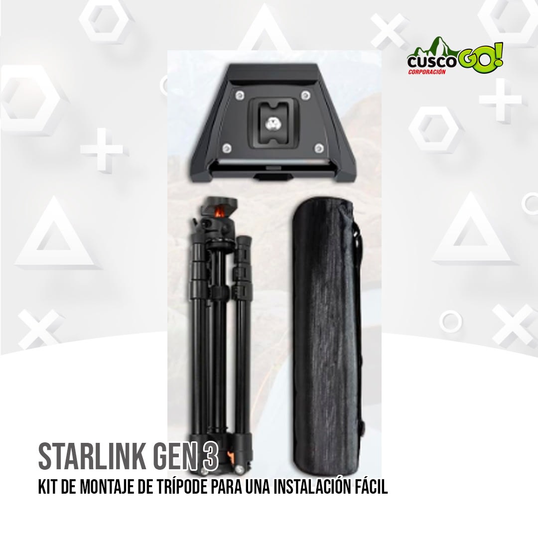 KIT DE MONTAJE DE TRIPODE  STARLINK GEN 3, NEGRO2