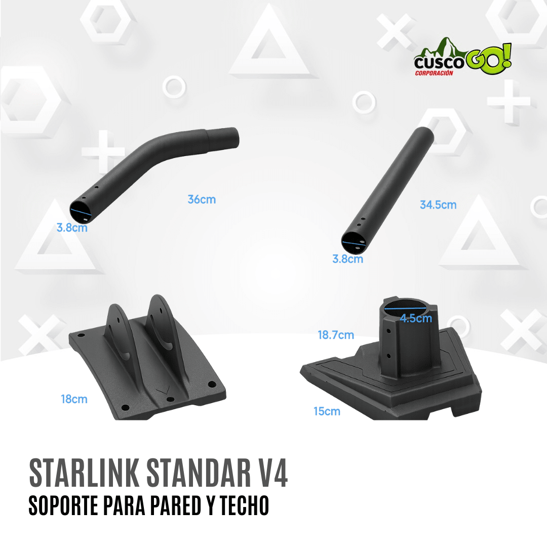 SOPORTE DE MONTAJE PARA PARED Y TECHO RESISTENTE PARA STARLINK GEN 32