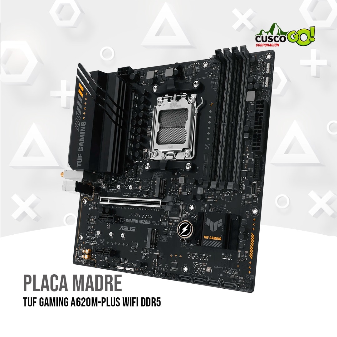 PLACA MADRE ASUS TUF GAMING A620M PLUS WIFI DDR5 AM5 ASUS - AMD 0