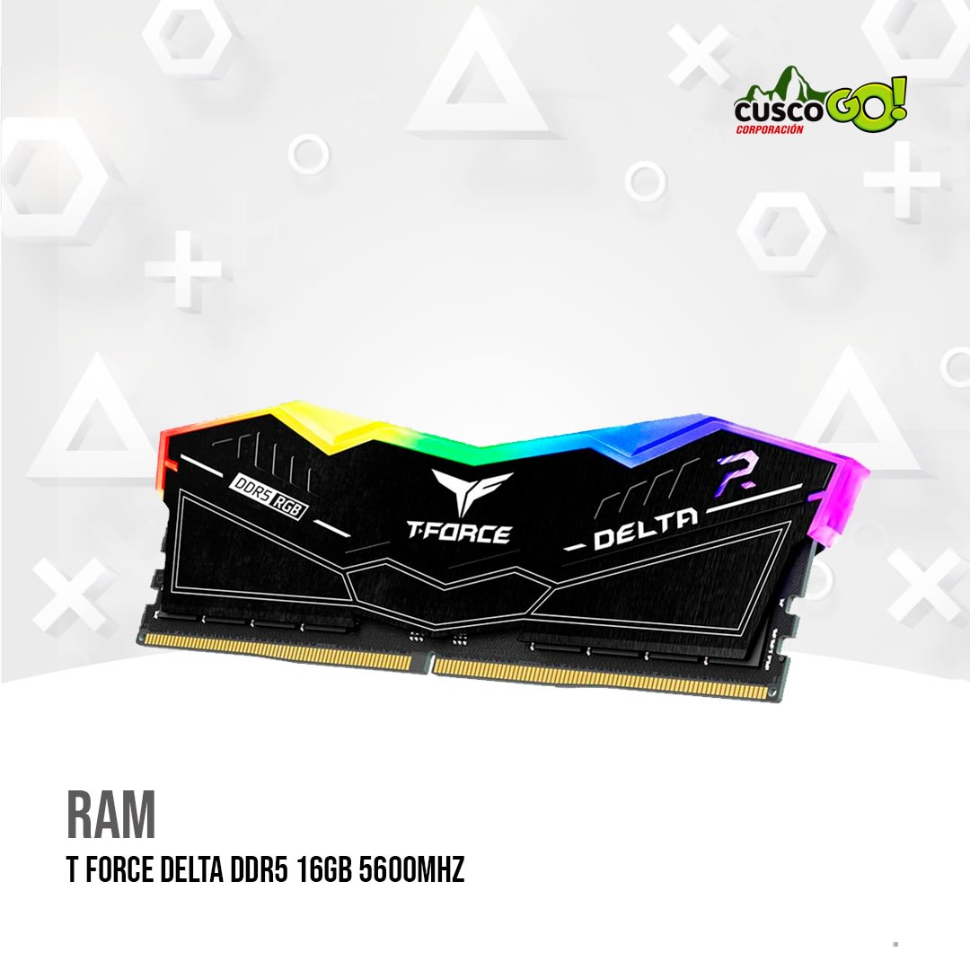 MEMORIA RAM T FORCE DELTA DDR5 16GB 5600 MHz | CUSCOGO