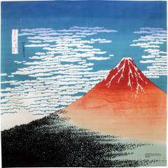Furoshiki japonés S Ukiyo-e South Wind, Clear Sky (Red Fuji)