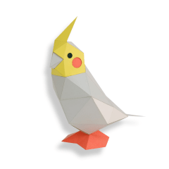 Cacatúa 3D tiny armable