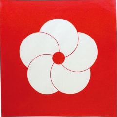 Furoshiki japonés 70 cm Hare tsutsumi | Pine Bamboo Plum Red