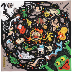 Furoshiki japonés 70 cm COCHAE El desfile nocturno de los yokai
