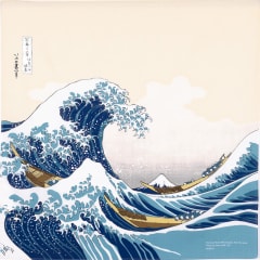 Furoshiki japonés 70 cm Ukiyo-e | La Gran Ola de Kanagawa