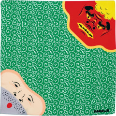 Furoshiki S COCHAE Shishimai & Thief Green