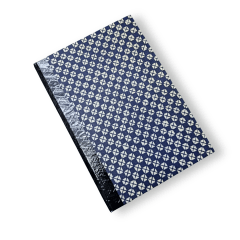 Libreta artesanal A5 con papel japonés katazome c/s urushi