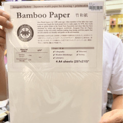 Bamboo Paper Fine art: Printmaking + drawing (4 A4)