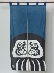 Noren o Cortina Tradicional Daruma Negro
