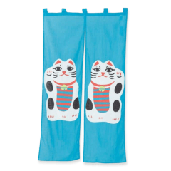 Noren o cortina tradicional Manekineko