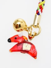 Strap o colgante japonés del zodiaco con hoja de oro