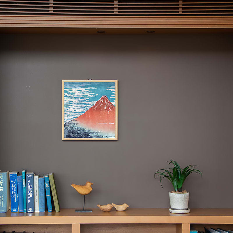 Furoshiki japonés S Ukiyo-e South Wind, Clear Sky (Red Fuji)3