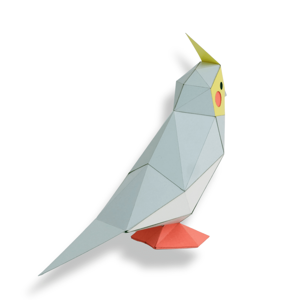 Cacatúa 3D tiny armable2