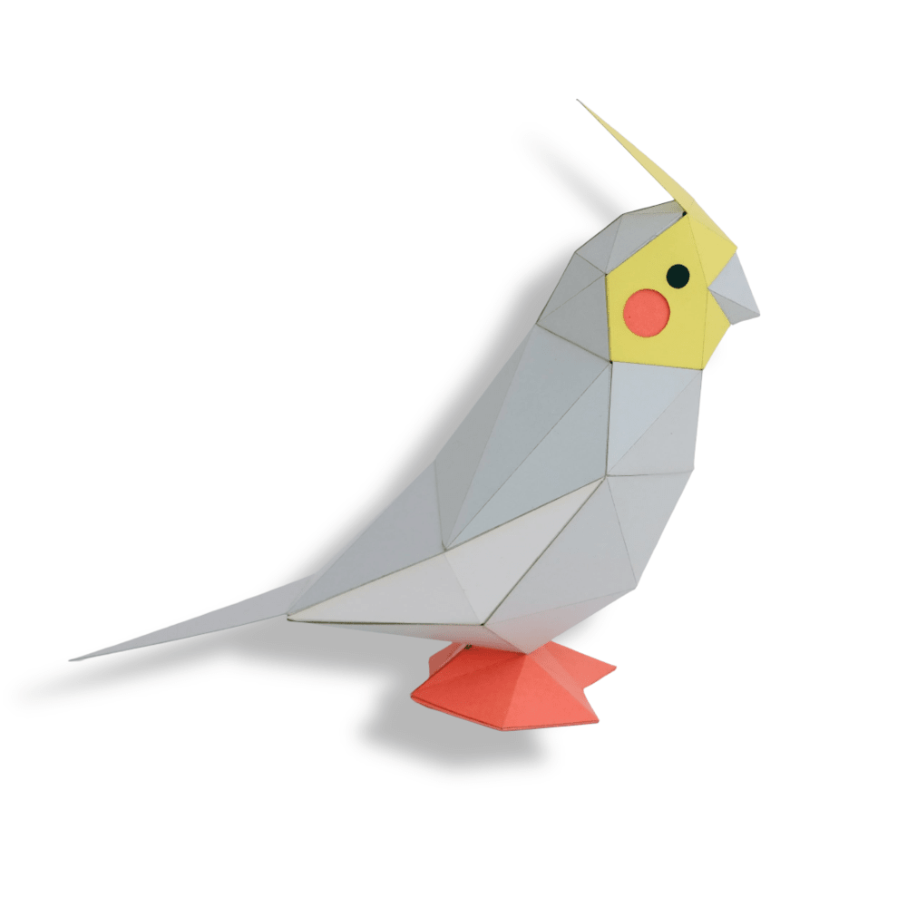 Cacatúa 3D tiny armable5