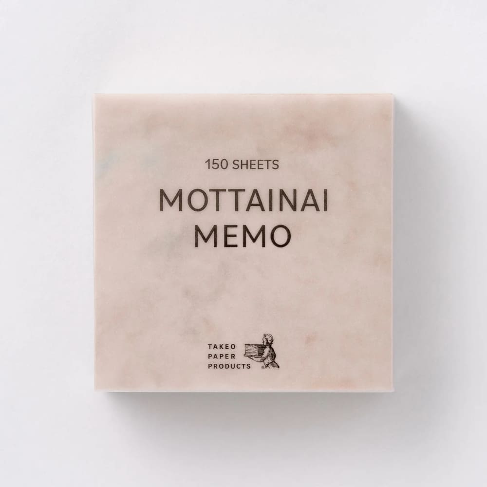 Bloque japonés MOTTAINAI Memo | TAKEO PAPER1
