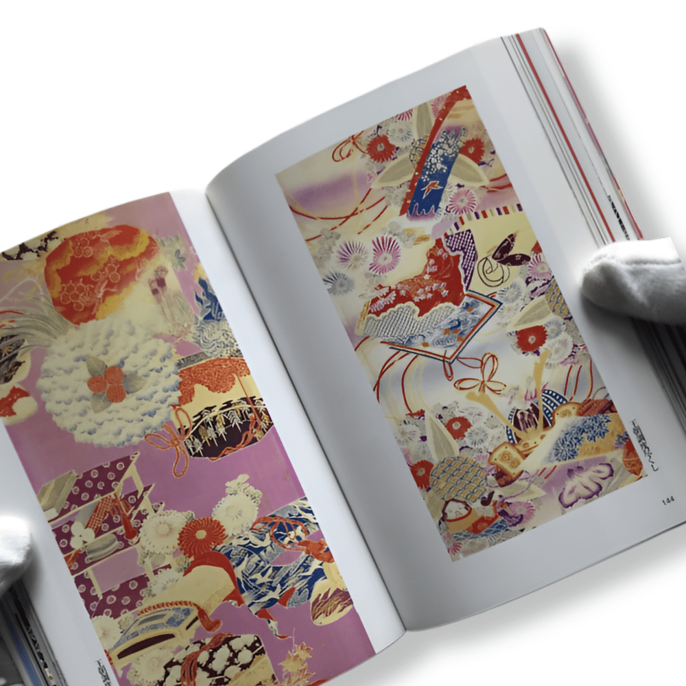 Chirimen | Libro japonés sobre la evolución de los textiles chirimen4