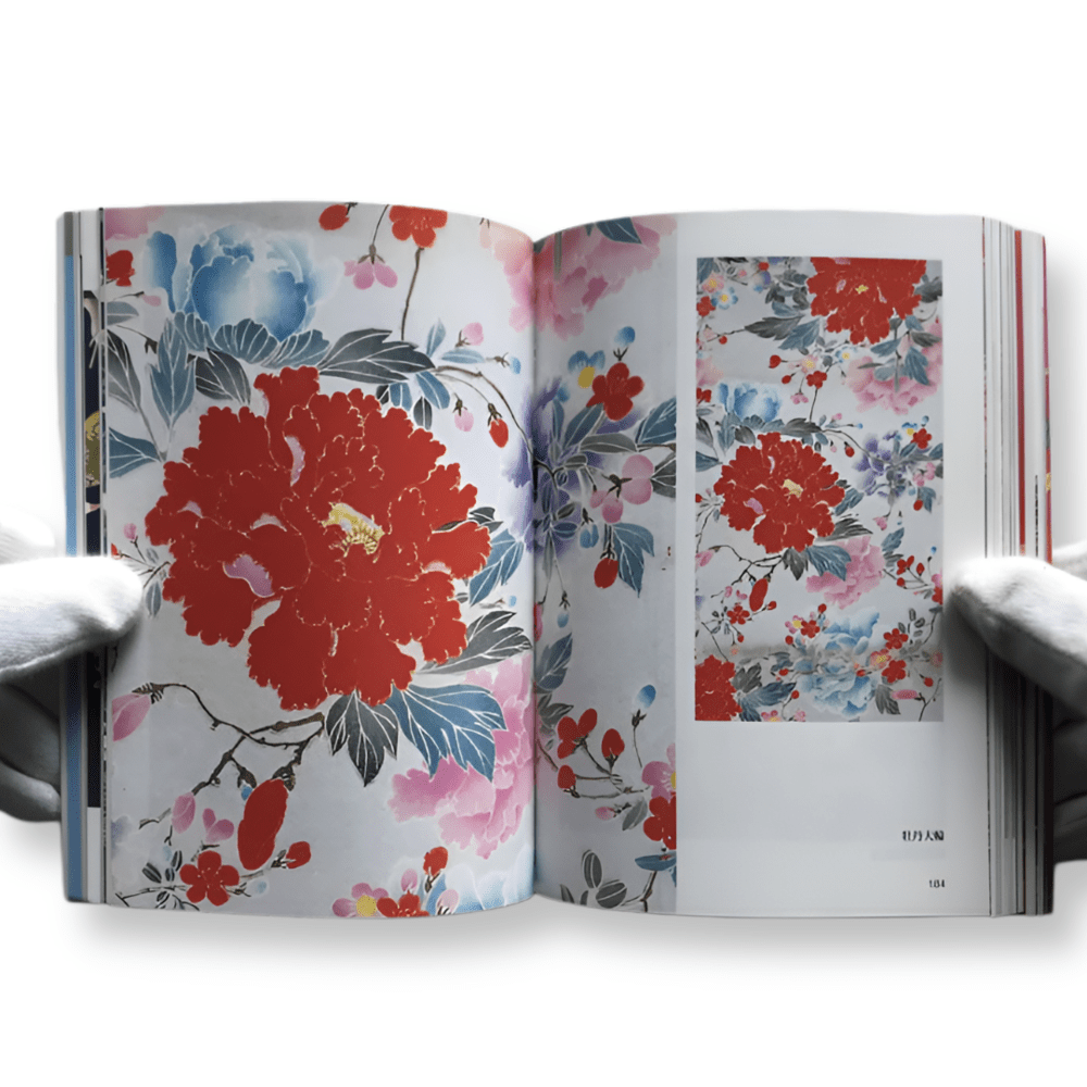 Chirimen | Libro japonés sobre la evolución de los textiles chirimen5