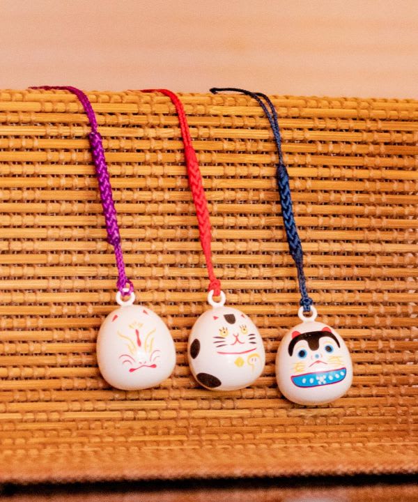 Strap netsuke metal Animales auspiciosos2