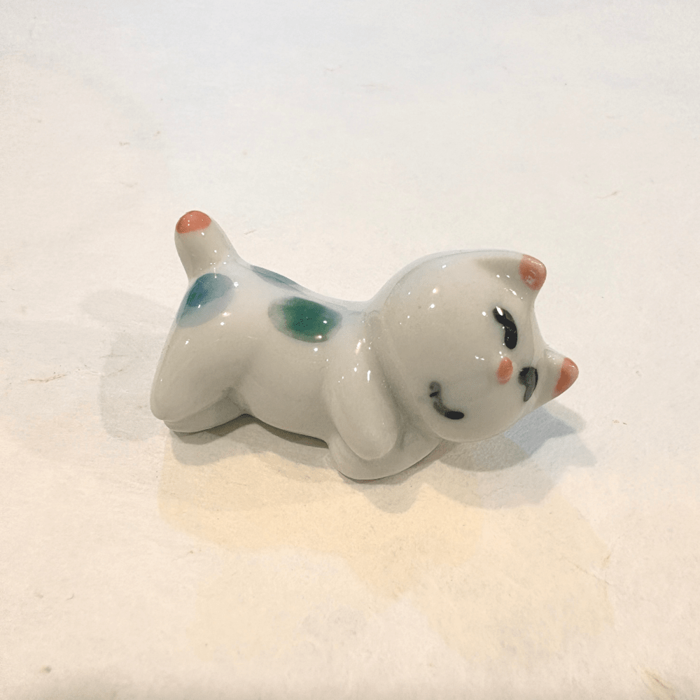Gatito de cerámica artesanal japonesa de Seto (w)3