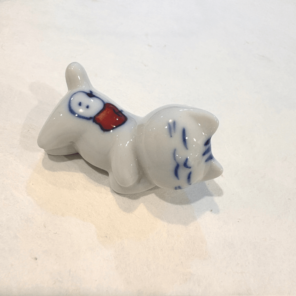 Gatito de cerámica artesanal japonesa de Seto (w)3