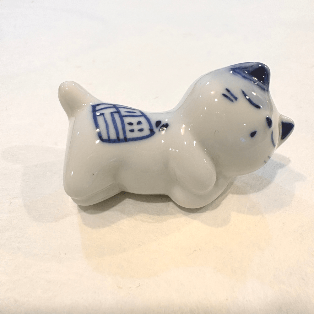 Gatito de cerámica artesanal japonesa de Seto (w)4